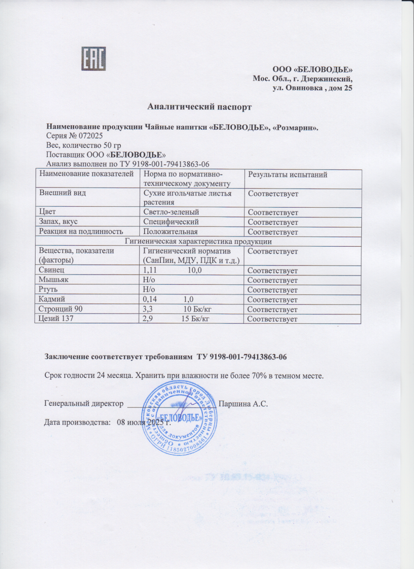 Паспорт №072025